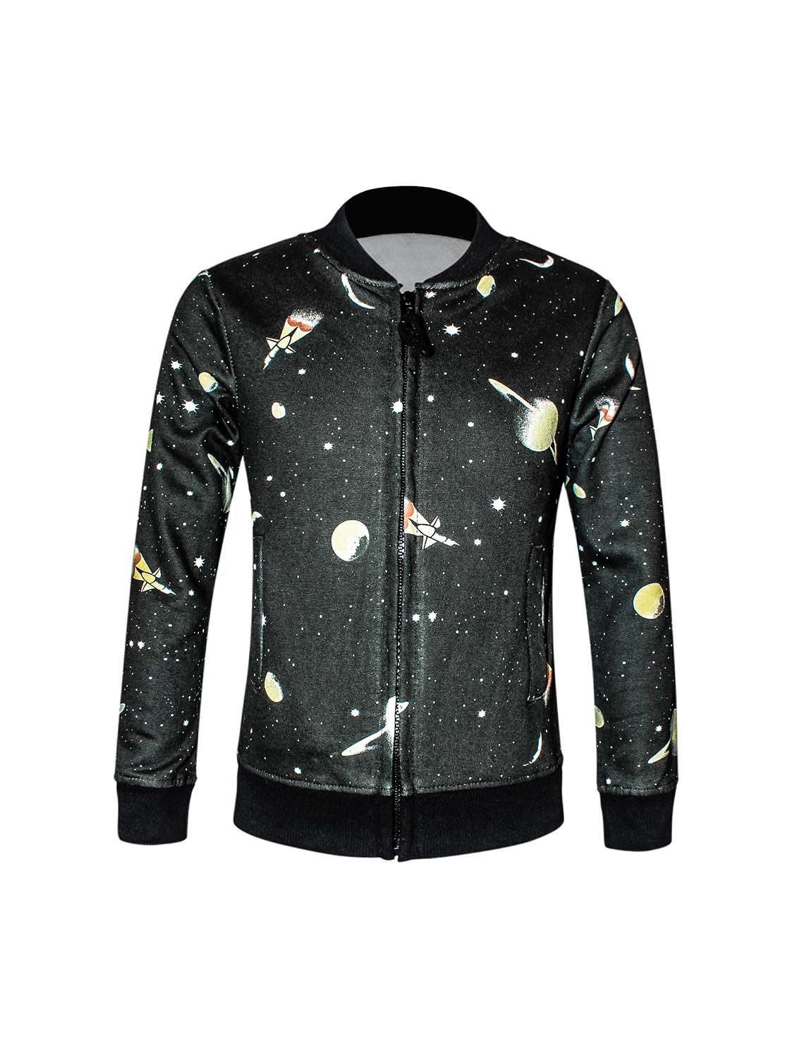 black printed sweatshirt - 18198978 - Zoom Image - 0