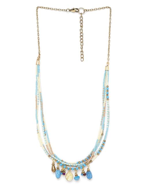 blue metal necklace - 18199019 -  Standard Image - 0