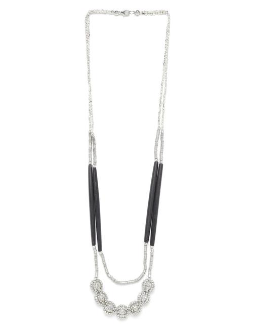 silver metal necklace - 18199027 - Standard Image - 0
