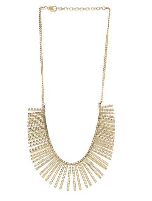 gold metal necklace - 18199064 -  Standard Image - 0
