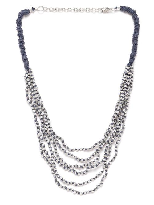 silver metal necklace - 18199066 - Standard Image - 0