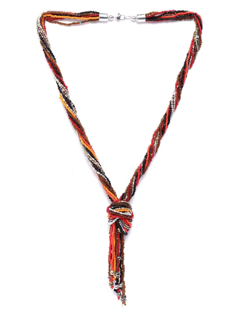 multi colored metal necklace - 18199103 - Zoom Image - 0