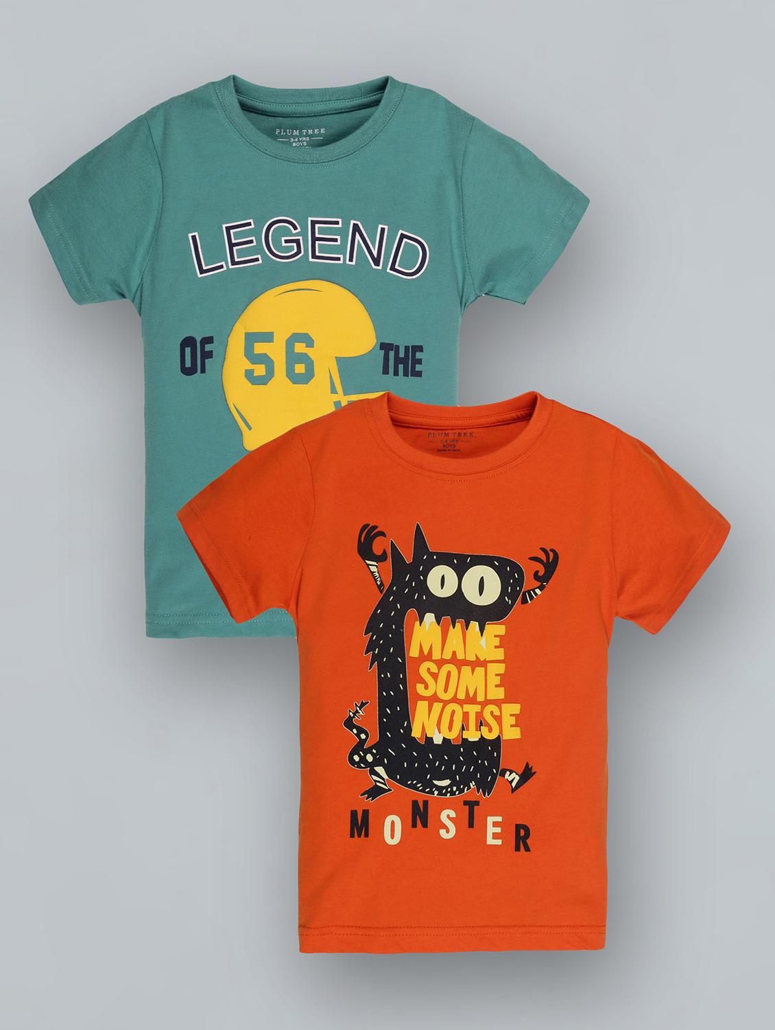 set of 2 printed t-shirt - 18199217 - Zoom Image - 0