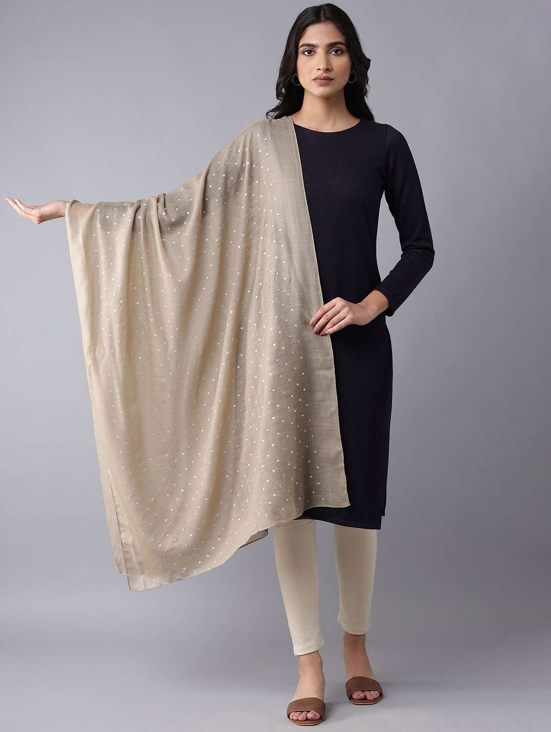 women's polka dots shawl