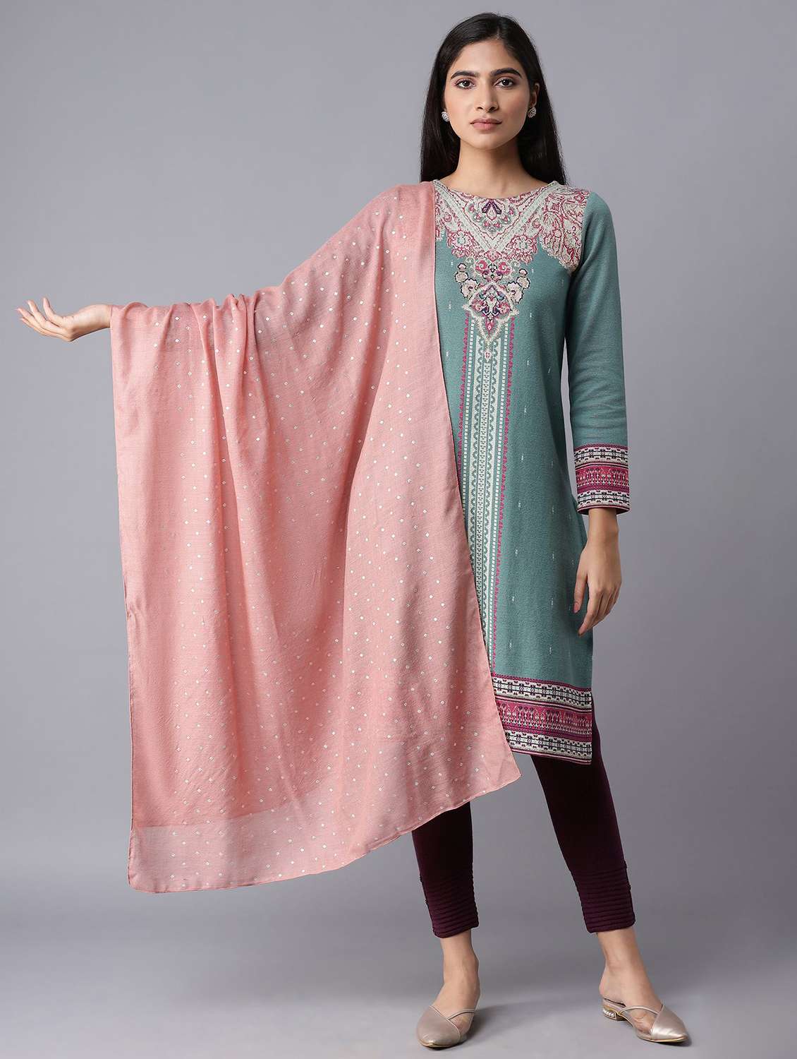 women's polka dots shawl