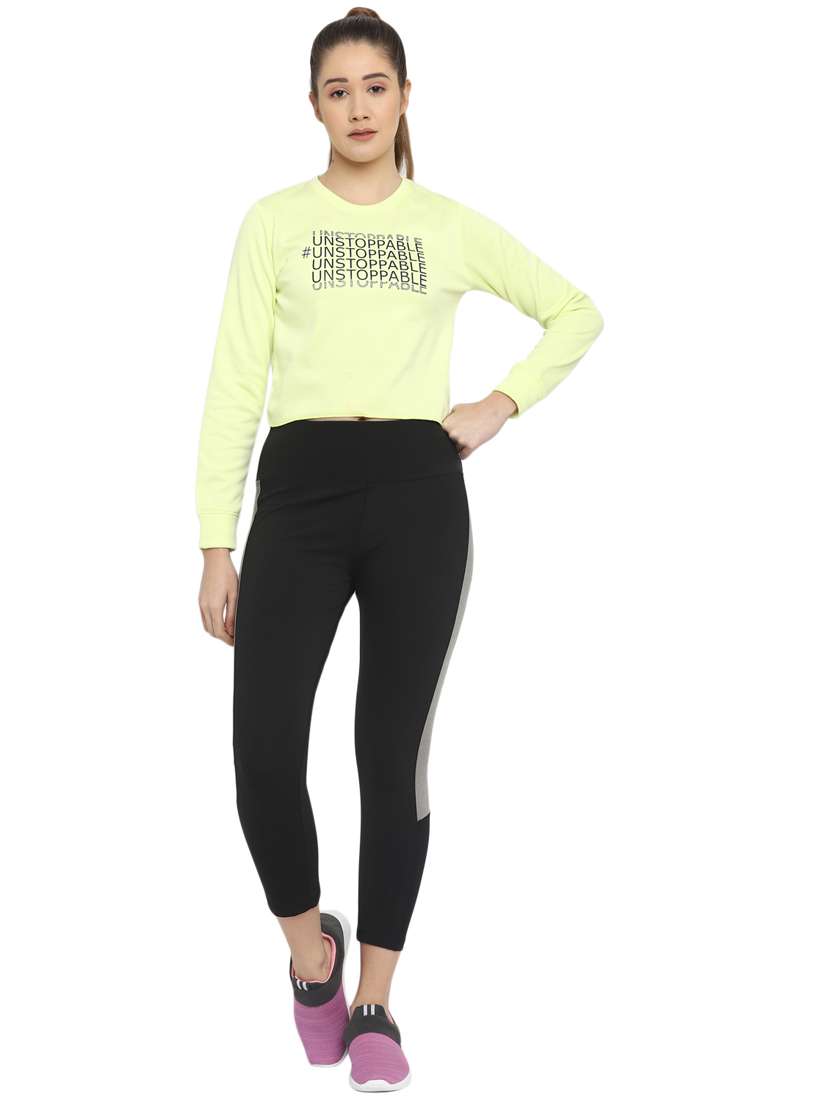 yellow printed sweatshirt - 18200937 - Standard Image - 3