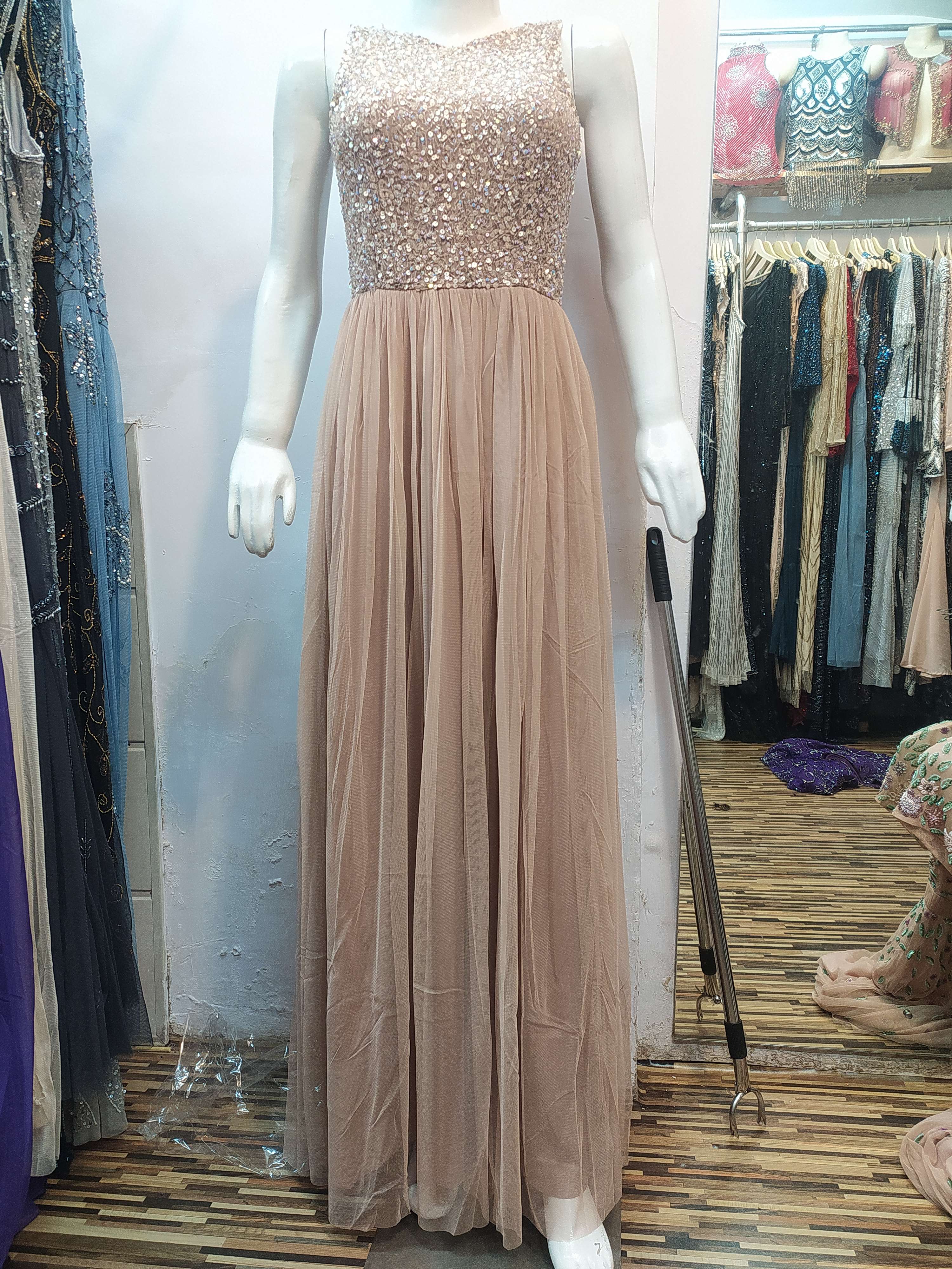 Buy online Gowns Lite Brown Color from ethnic wear for Women by