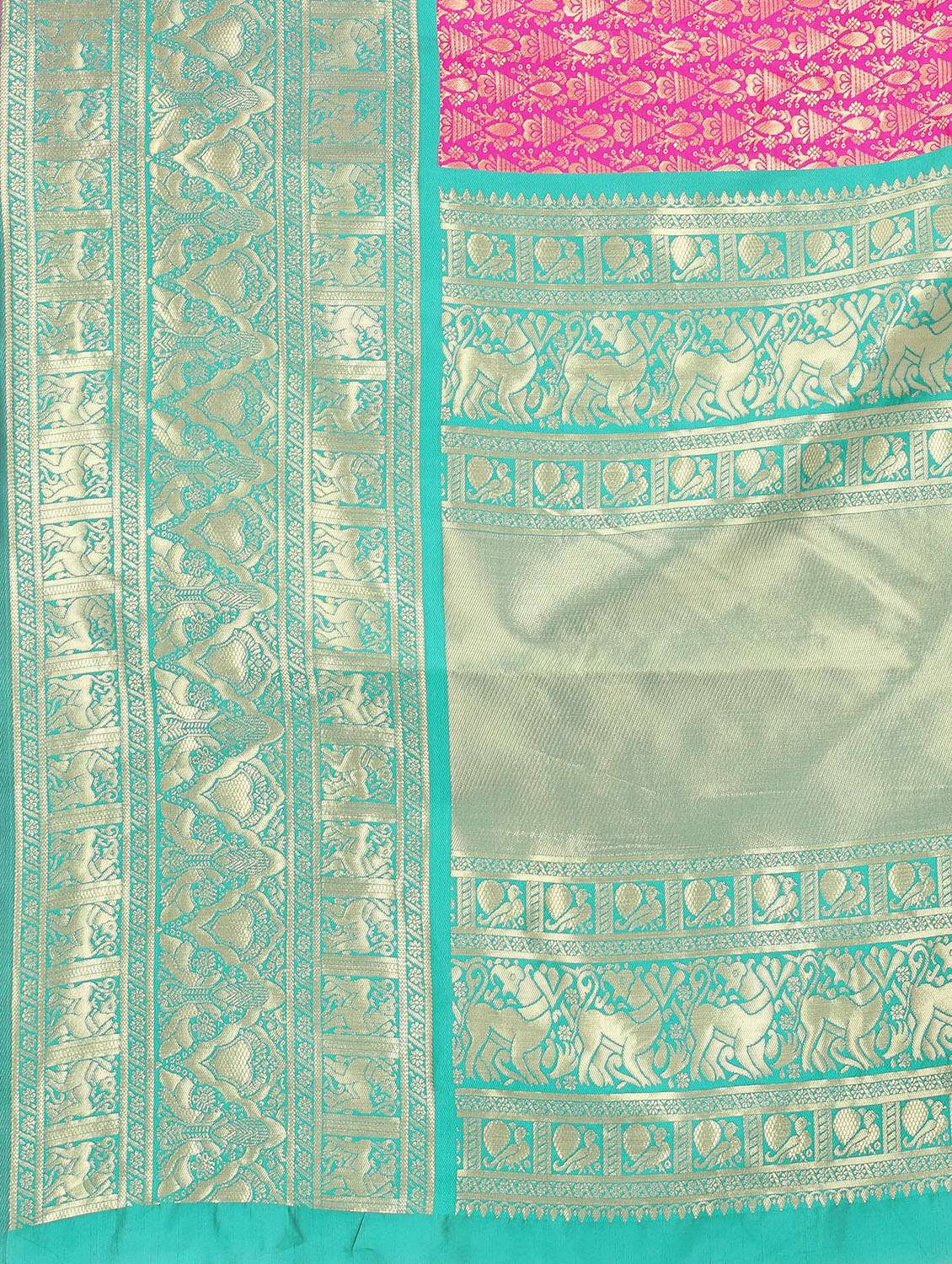 women's self design pink colored saree with blouse - 18201311 -  Standard Image - 3