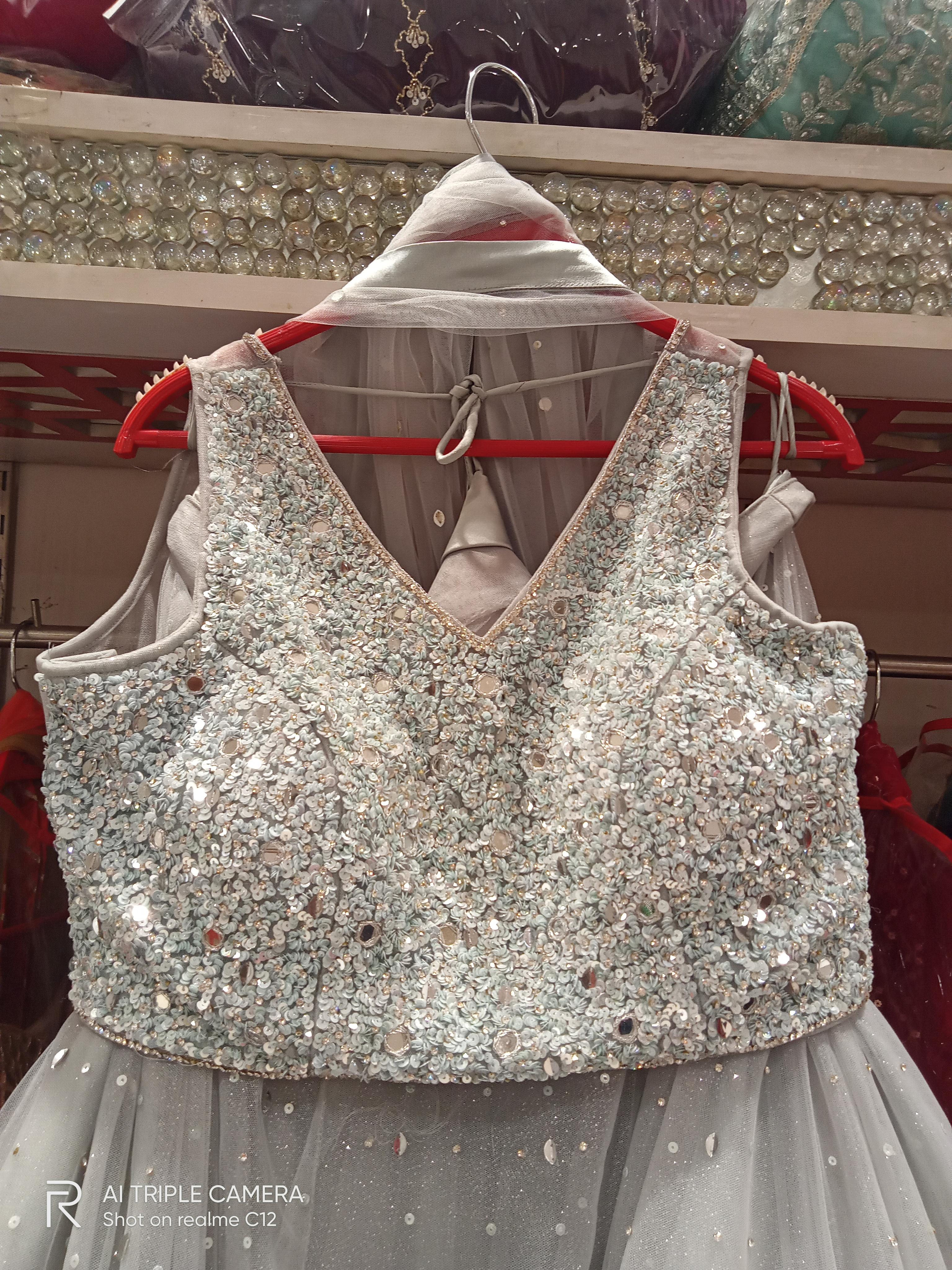 lehenga with net dupatta heavy design - 18202428 - Zoom Image - 0