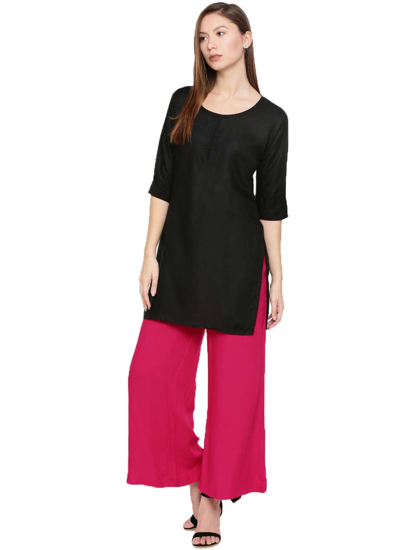 solid straight palazzo - 18203000 - Standard Image - 3