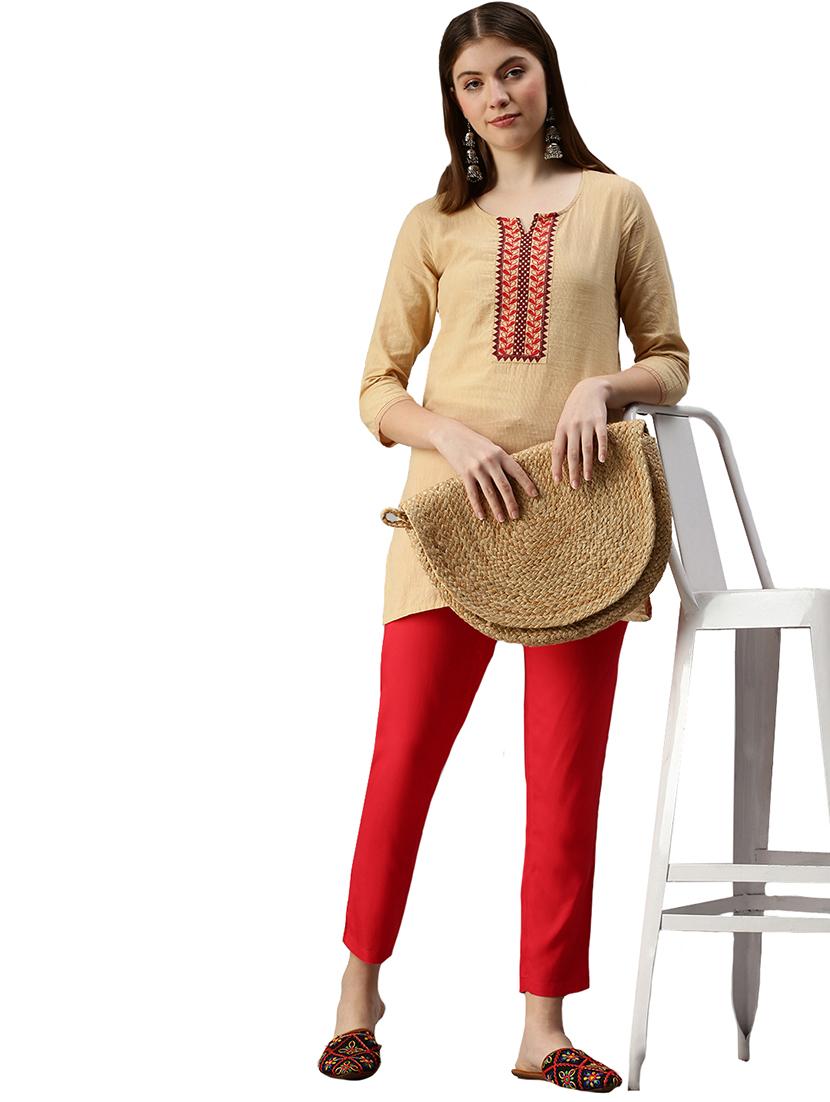 drawstring waist flat front trouser - 18203030 - Standard Image - 3