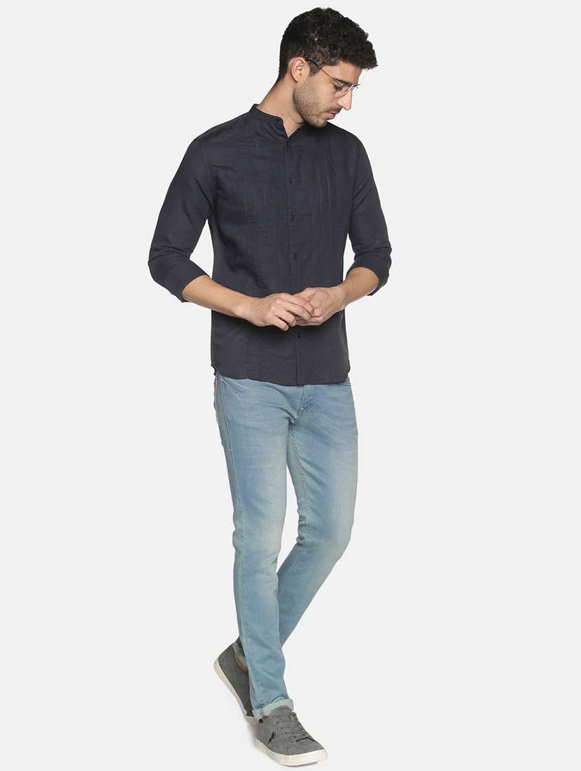 mens solid casual shirt - 18203328 -  Standard Image - 3