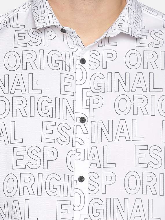 mens typography casual shirt - 18203332 -  Standard Image - 3