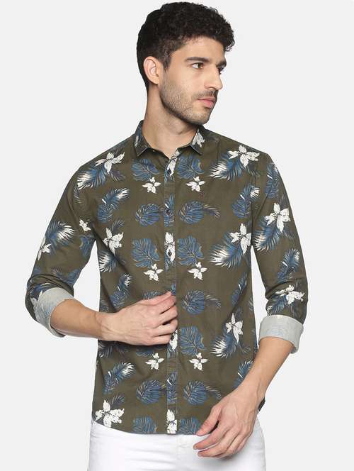 mens florals casual shirt - 18203363 - Standard Image - 0