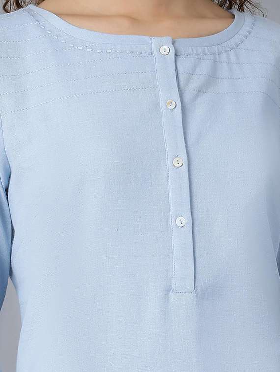 women's straight kurta - 18204789 - Standard Image - 3