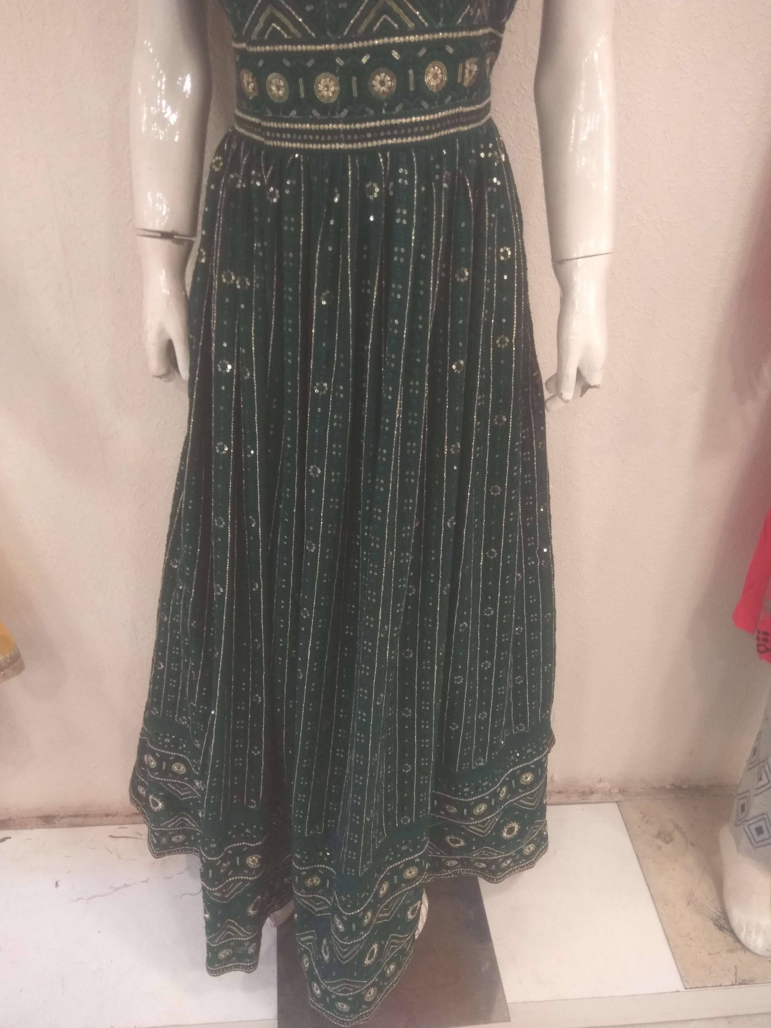 lehnga choli green color - 18204925 - Zoom Image - 0