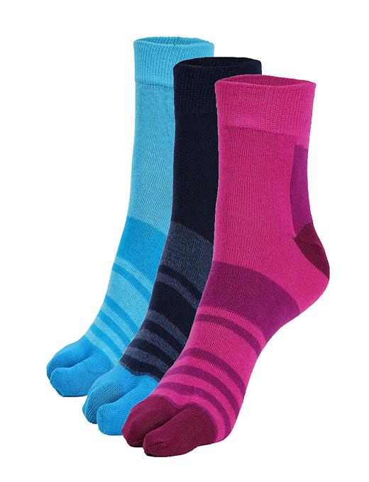 ankii cotton self design women ankle socks with thumb, pack of 3 - 18205378 - Zoom Image - 0