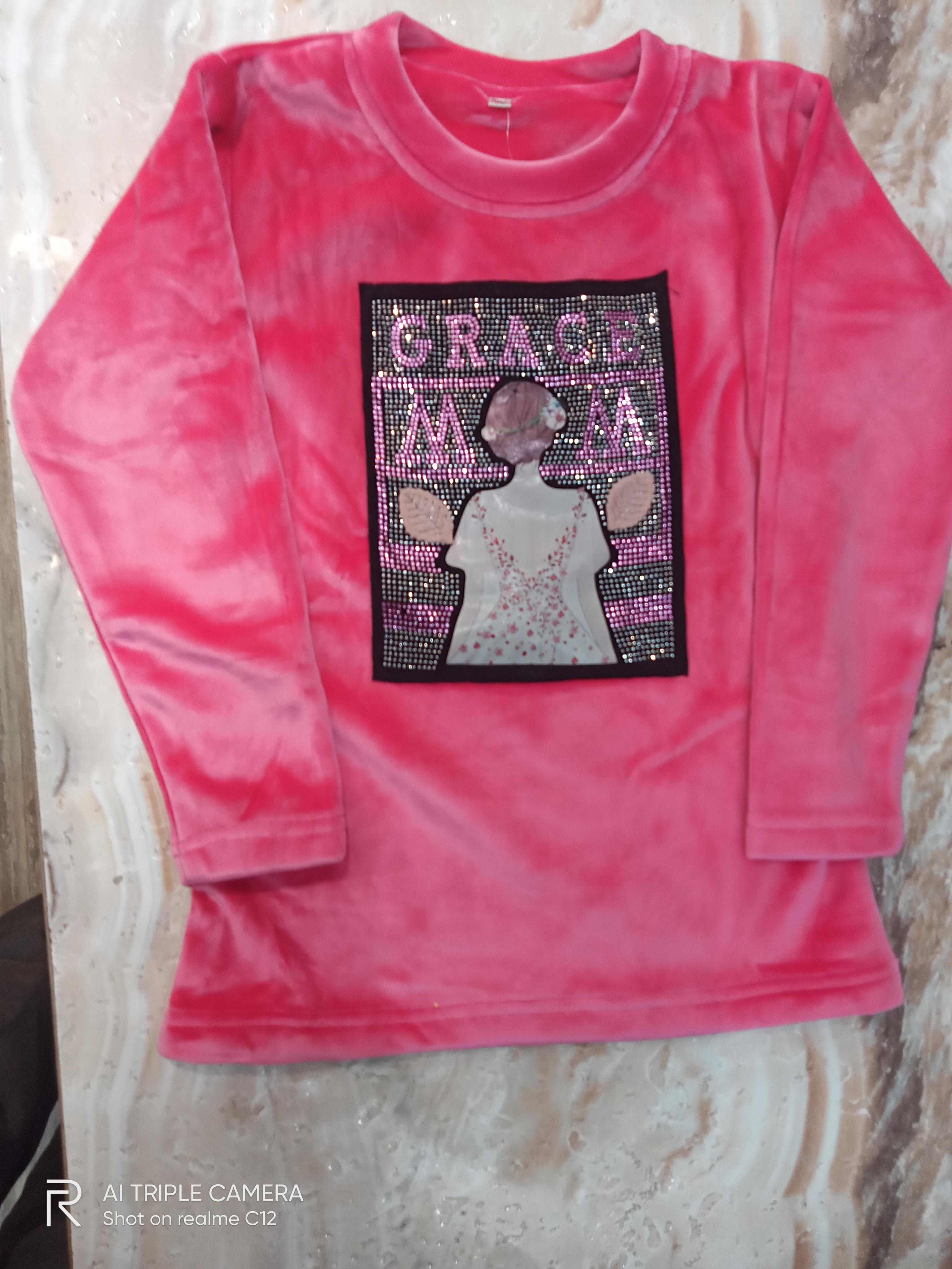 velvet fabric sweatshirt kids wear - 18206600 - Zoom Image - 0