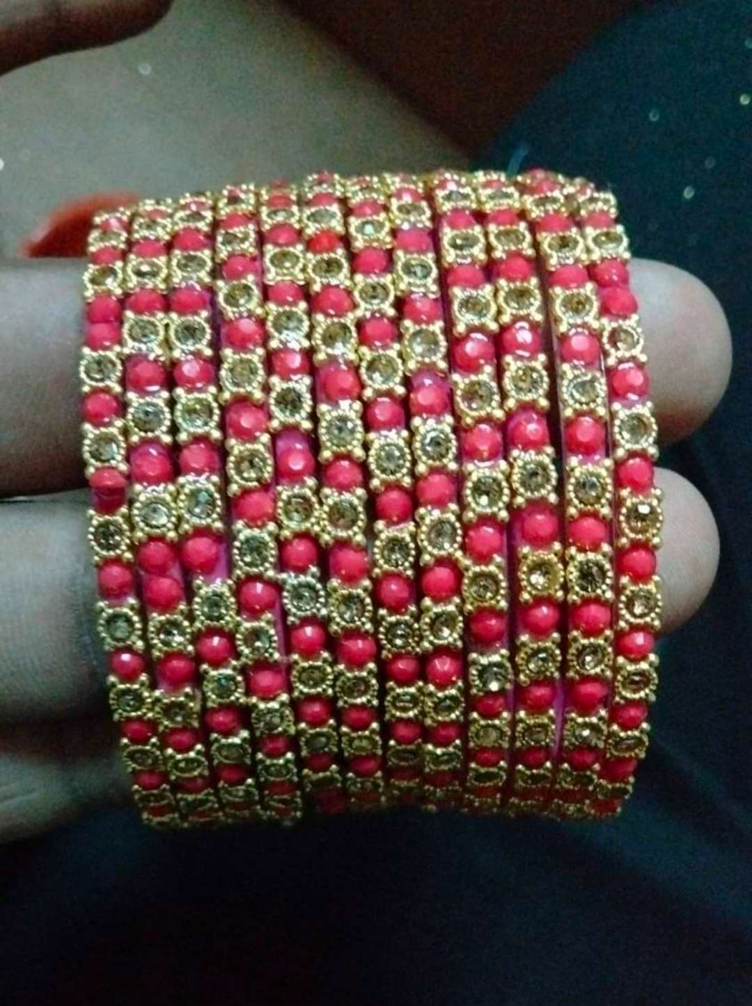 Buy online Red Glass Bangle from fashion jewellery for Women by