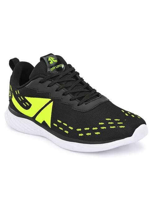 black synthetic sport shoes - 18206975 -  Standard Image - 0