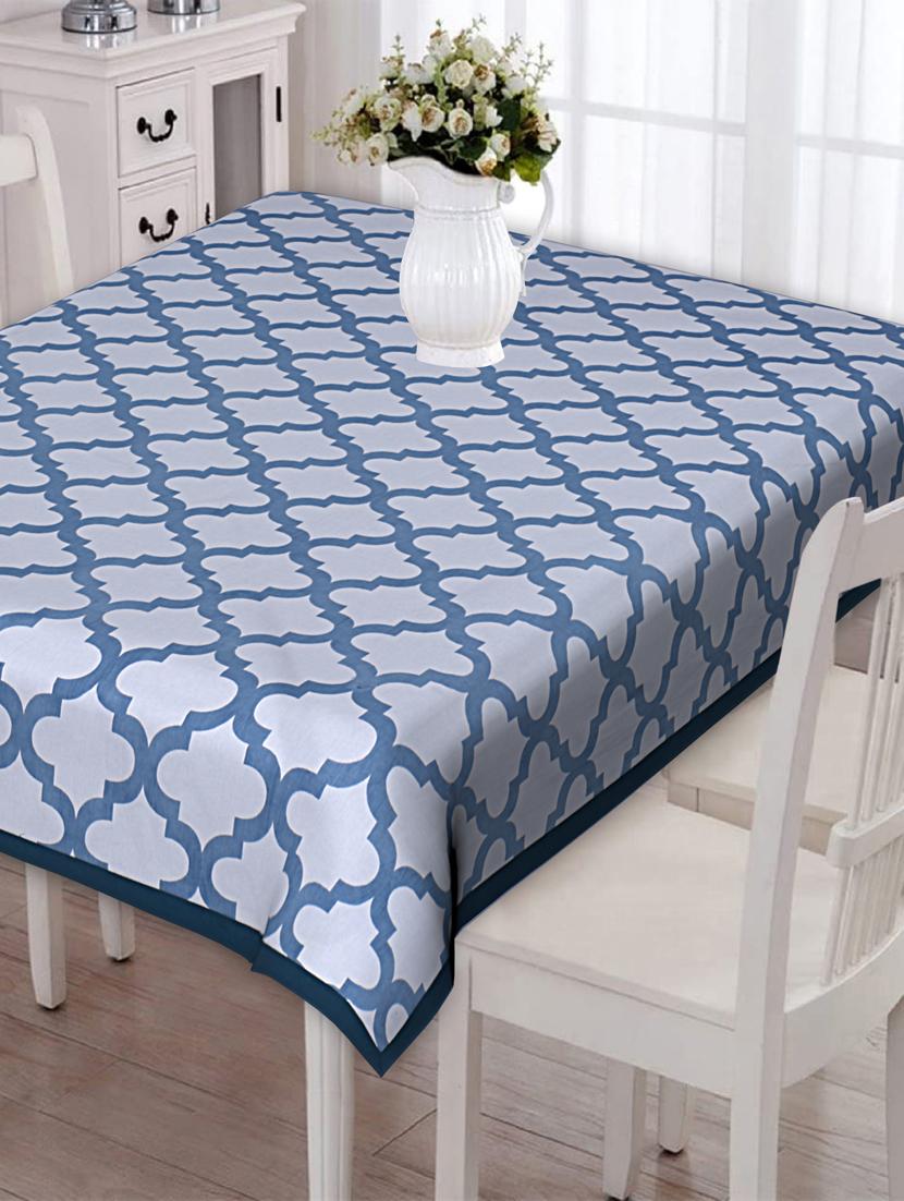 texstylers pure cotton abstract jaipuri print 6 seater dining table cloth cover - 18207452 - Zoom Image - 0