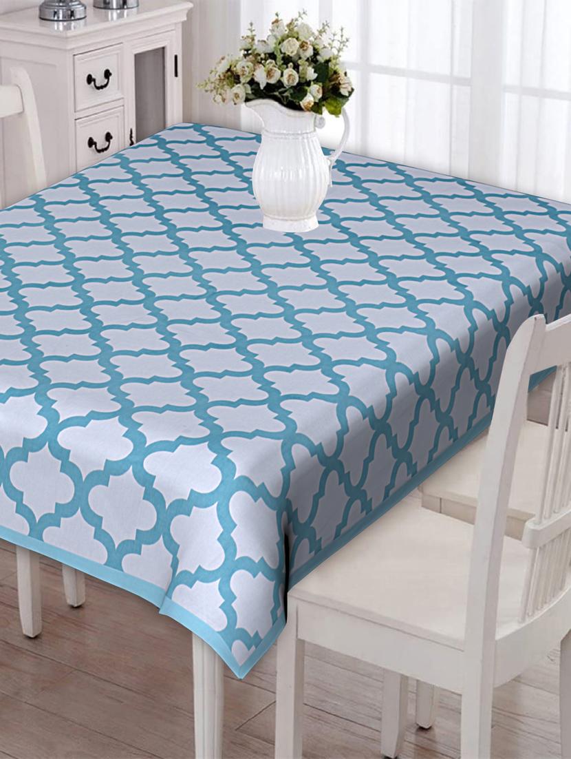 texstylers pure cotton abstract jaipuri print 6 seater dining table cloth cover - 18207454 - Zoom Image - 0