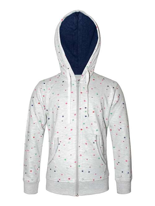 grey printed sweatshirt - 18208101 - Standard Image - 0