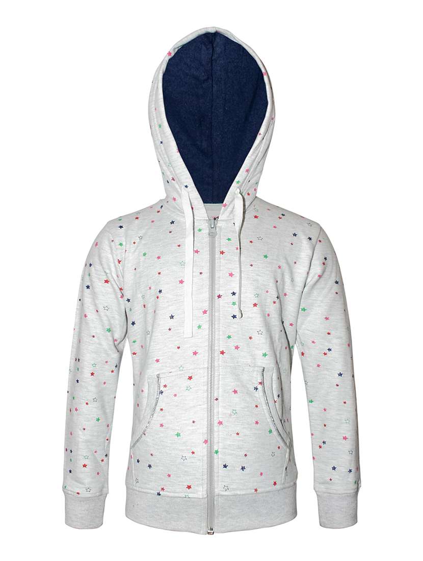 grey printed sweatshirt - 18208101 - Zoom Image - 0