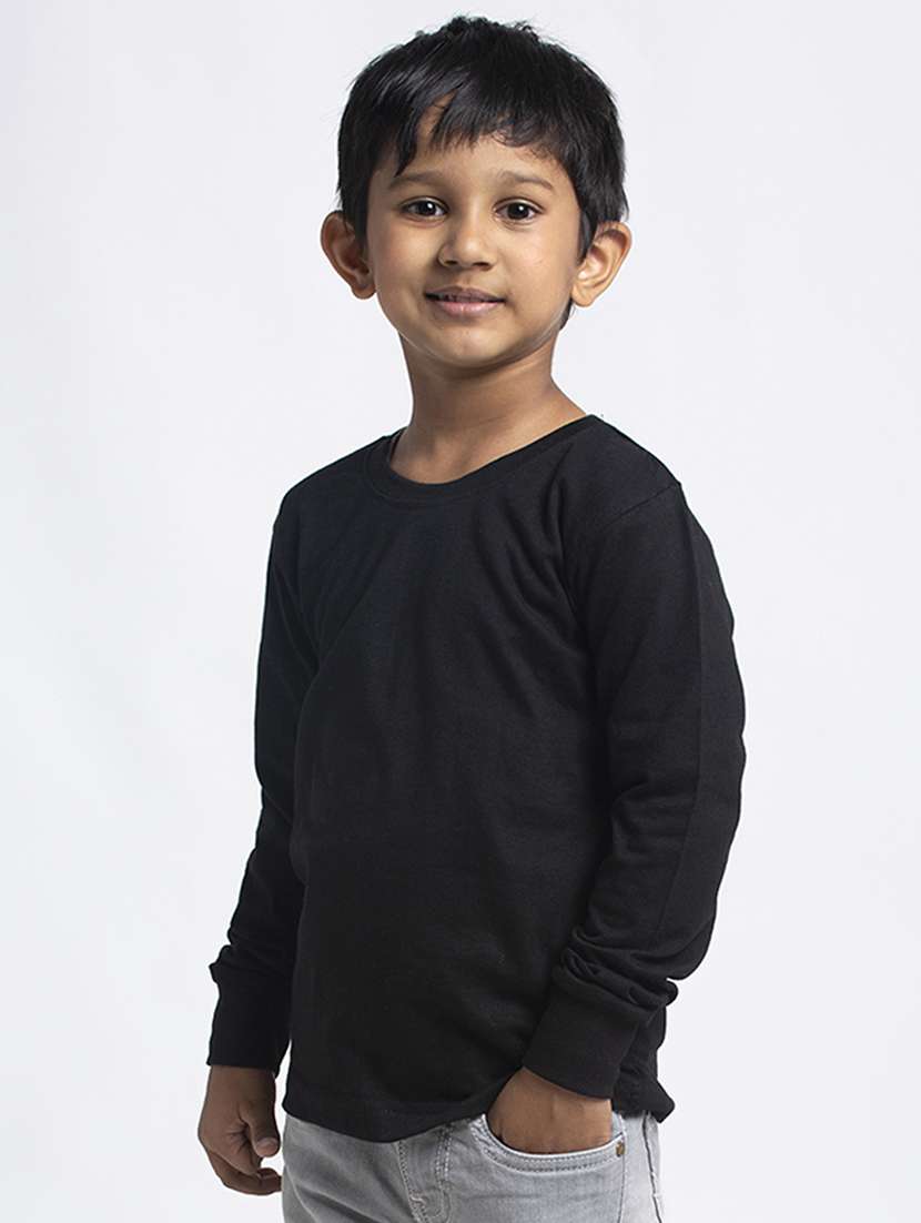 Round Neck Solid T Shirt