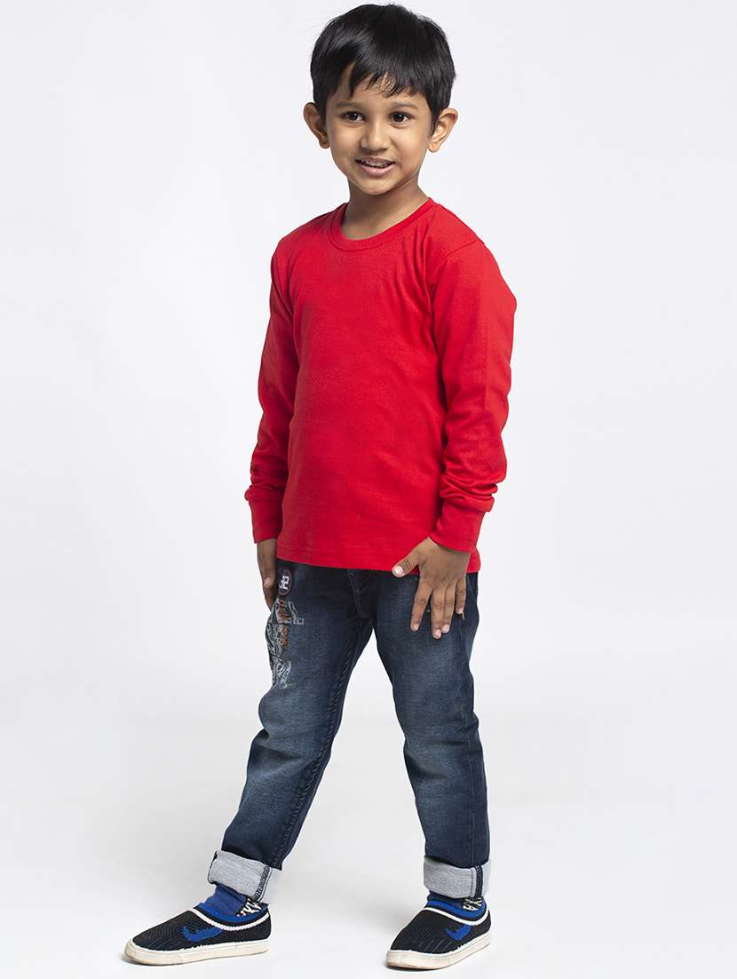 round neck solid t-shirt - 18208858 - Standard Image - 3