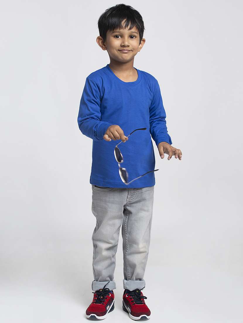 round neck solid t-shirt - 18208860 - Standard Image - 3