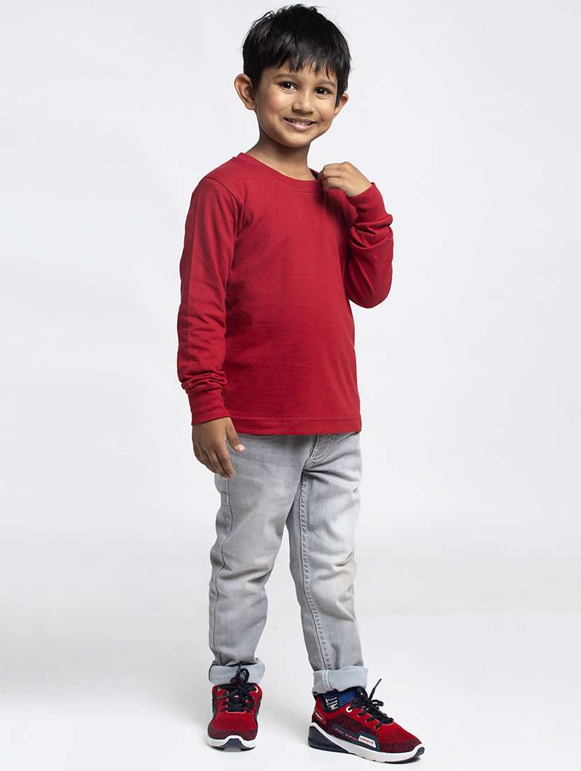 round neck solid t-shirt - 18208864 - Standard Image - 3