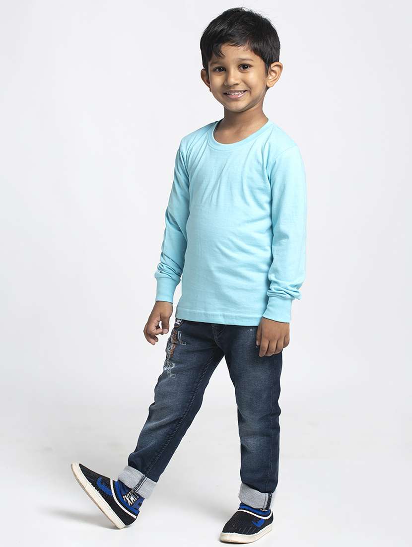 round neck solid t-shirt - 18208866 - Standard Image - 3