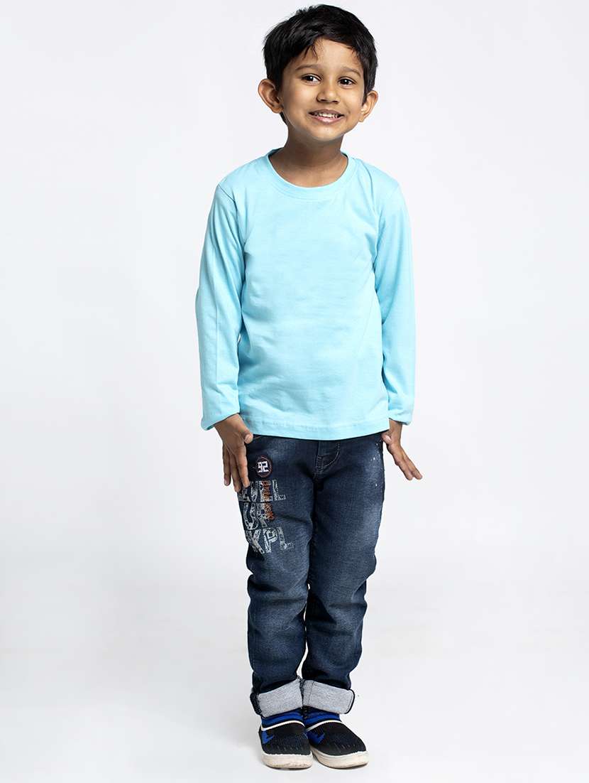 round neck solid t-shirt - 18208880 -  Standard Image - 3