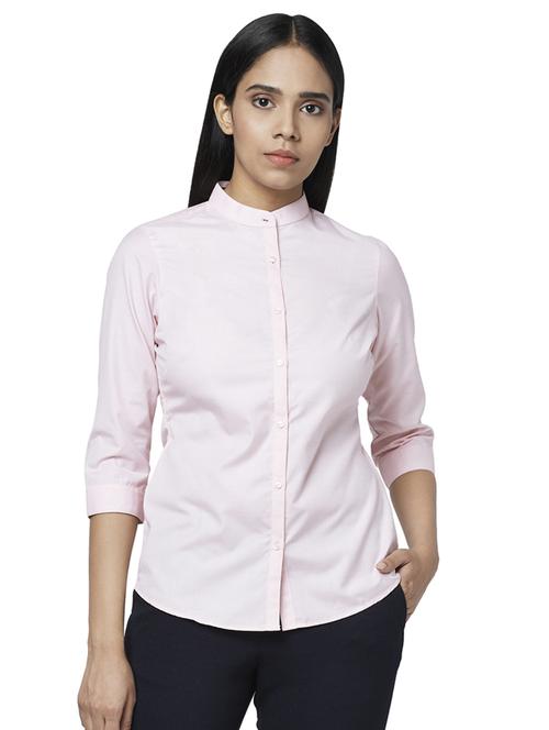 pink solid regular shirt - 18209230 -  Standard Image - 0
