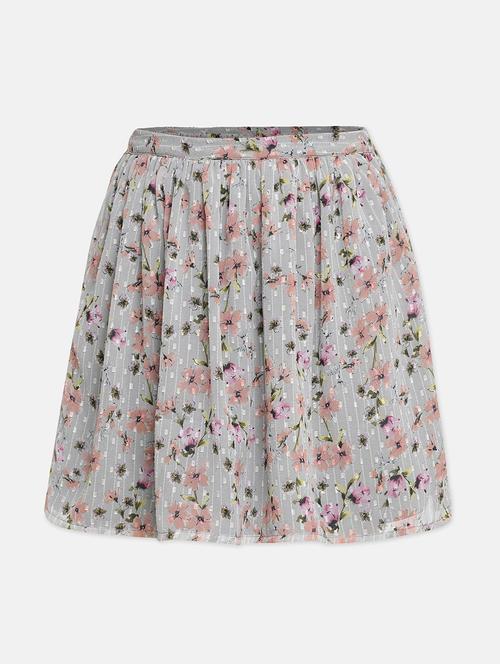 grey printed a-line skirt - 18209612 -  Standard Image - 0