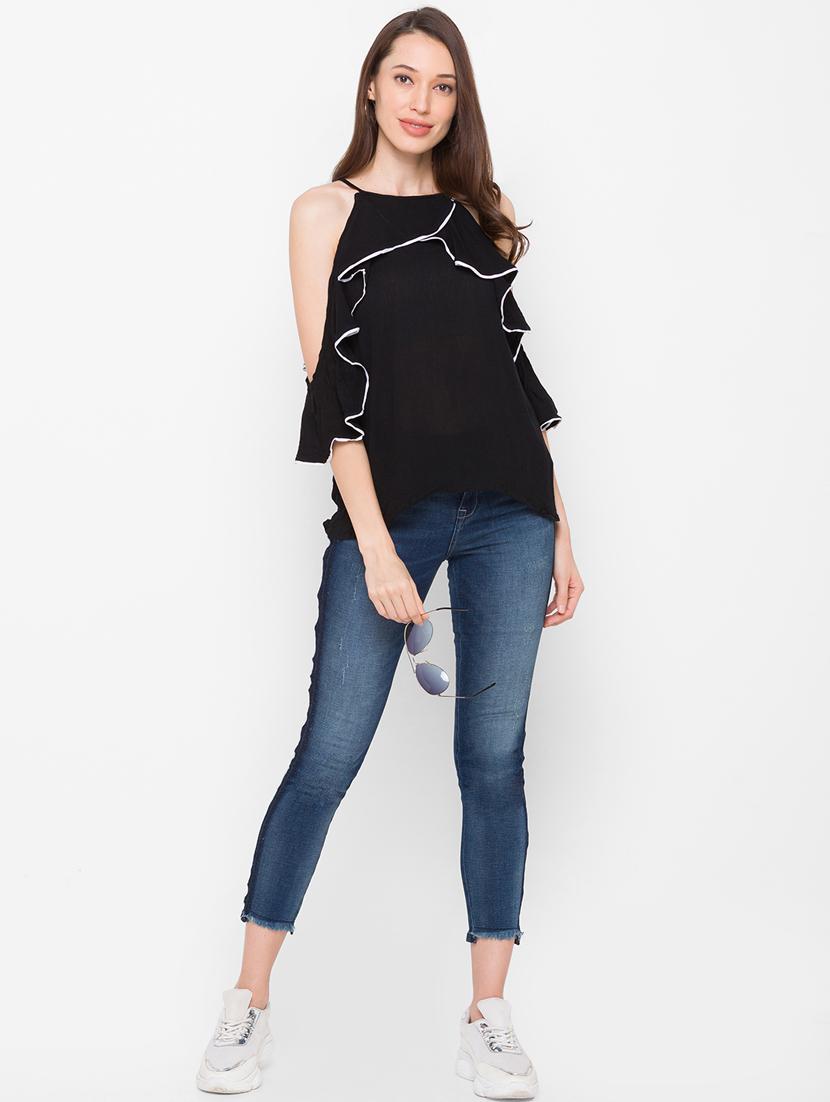 women's a line boat neck top - 18210235 - Standard Image - 3