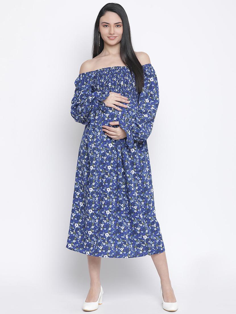 off shoulder floral maxi dress - 18210688 - Zoom Image - 0