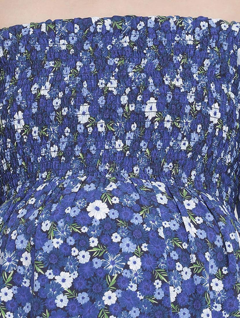 off shoulder floral maxi dress - 18210688 - Standard Image - 3