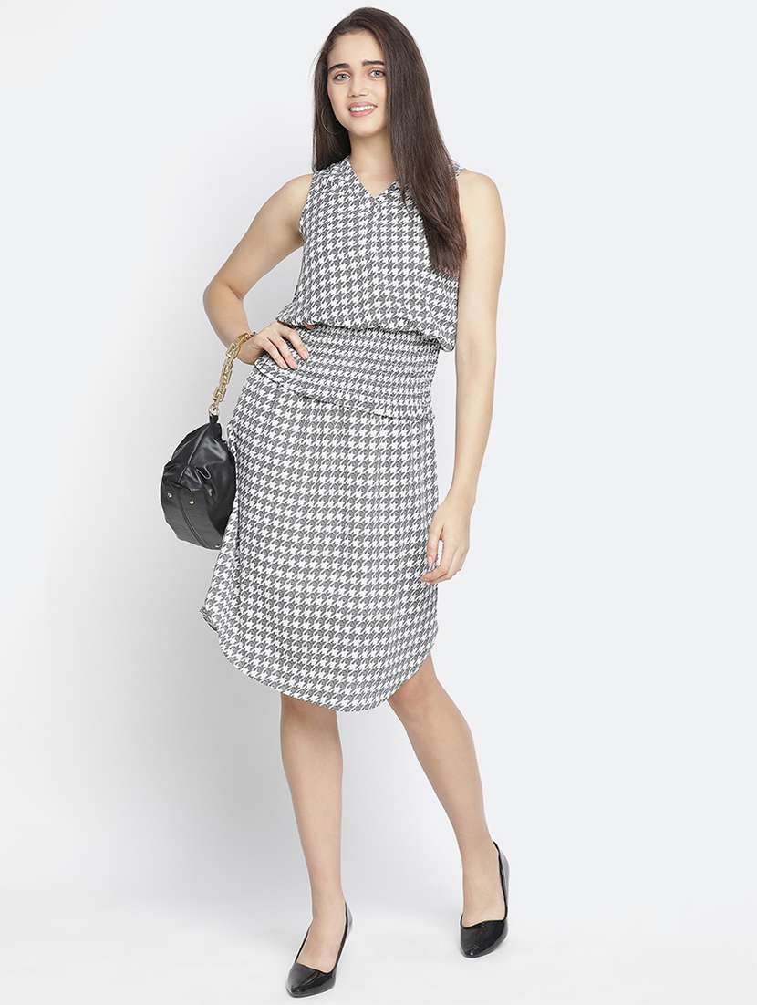 women's  houndstooth dress - 18210703 -  Standard Image - 3