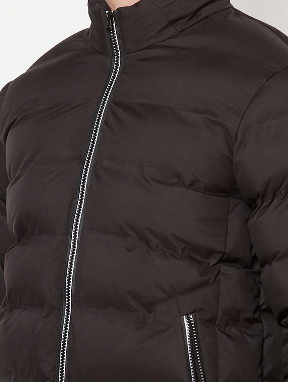 solid quilted jacket