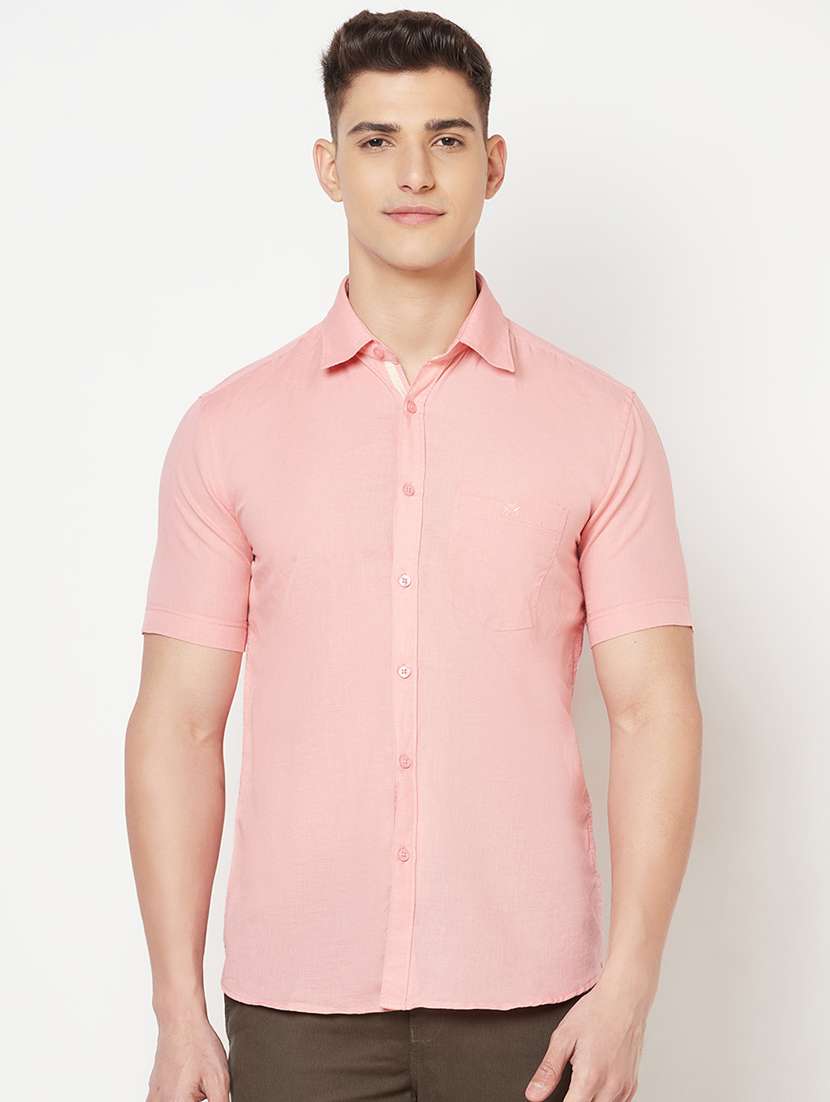 mens solid casual shirt