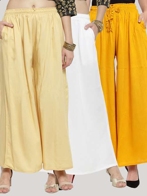 set of 3 solid palazzo  - 18212221 -  Standard Image - 0