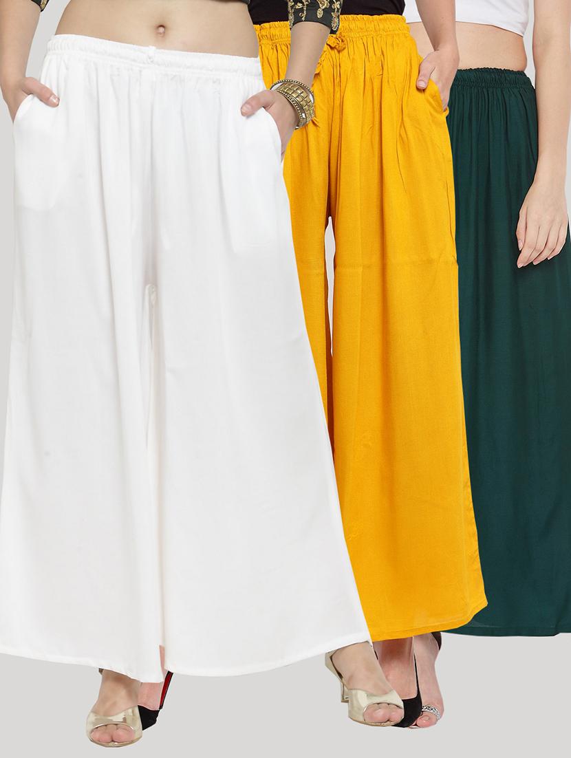 set of 3 solid palazzo - 18212240 - Zoom Image - 0
