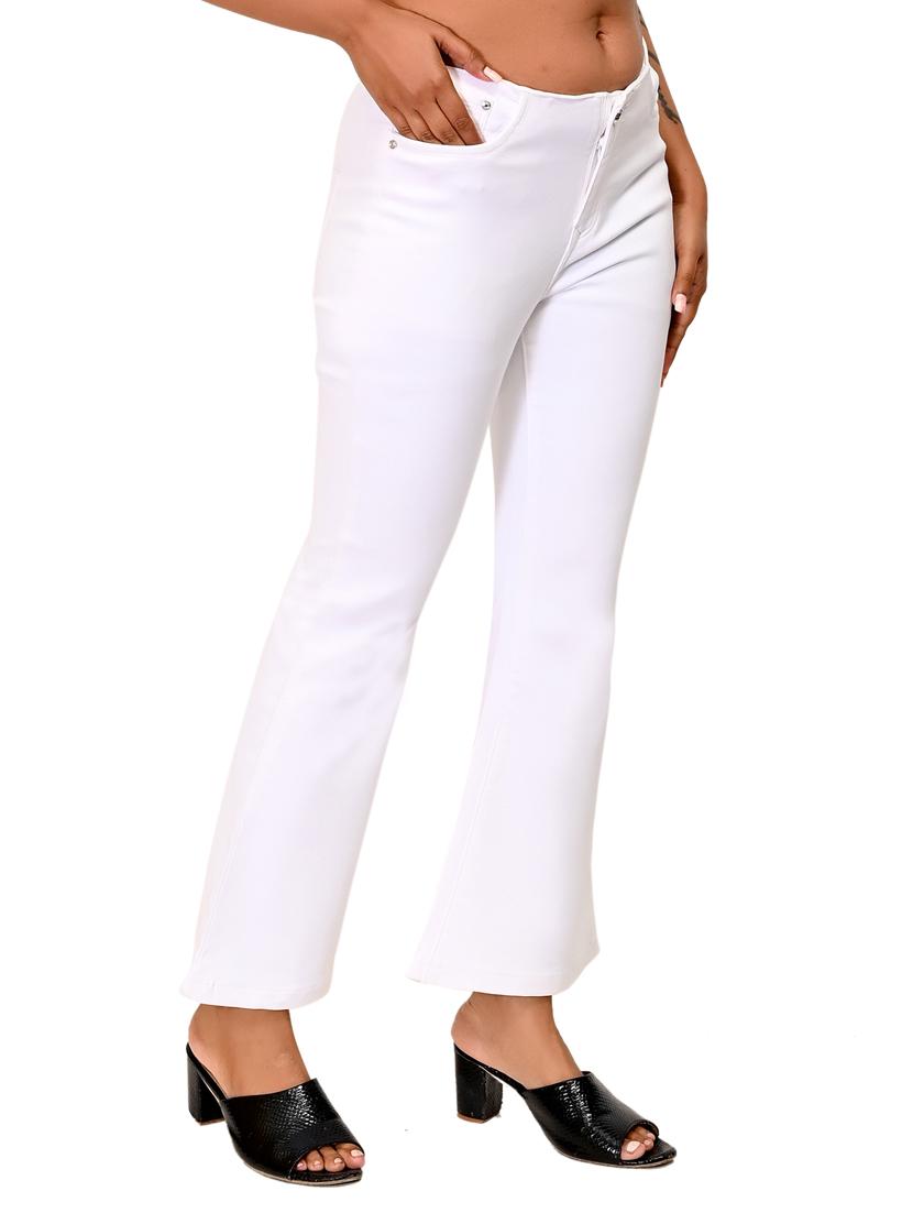 white solid plus jean - 18212446 - Zoom Image - 0