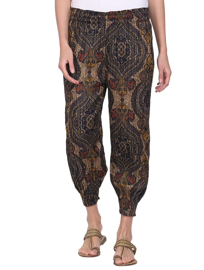 multi colored printed jogger