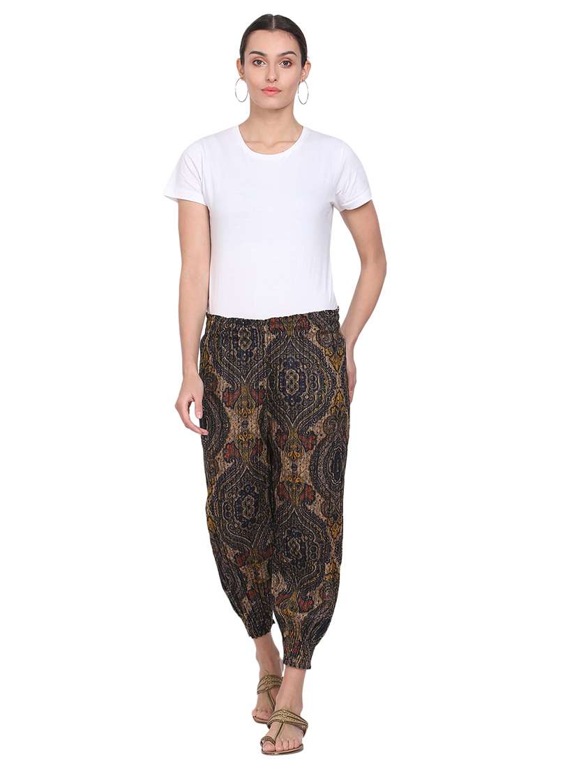 multi colored printed jogger - 18212541 - Standard Image - 3