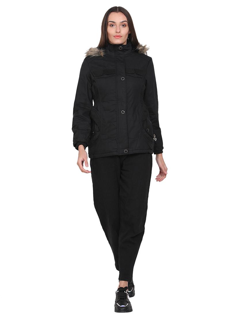black solids hooded jacket - 18212627 - Standard Image - 3