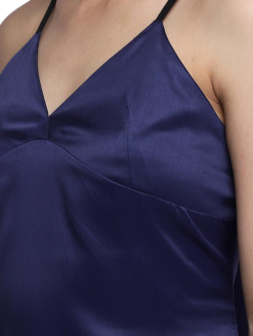 navy blue solid babydoll - 18213378 - Standard Image - 3