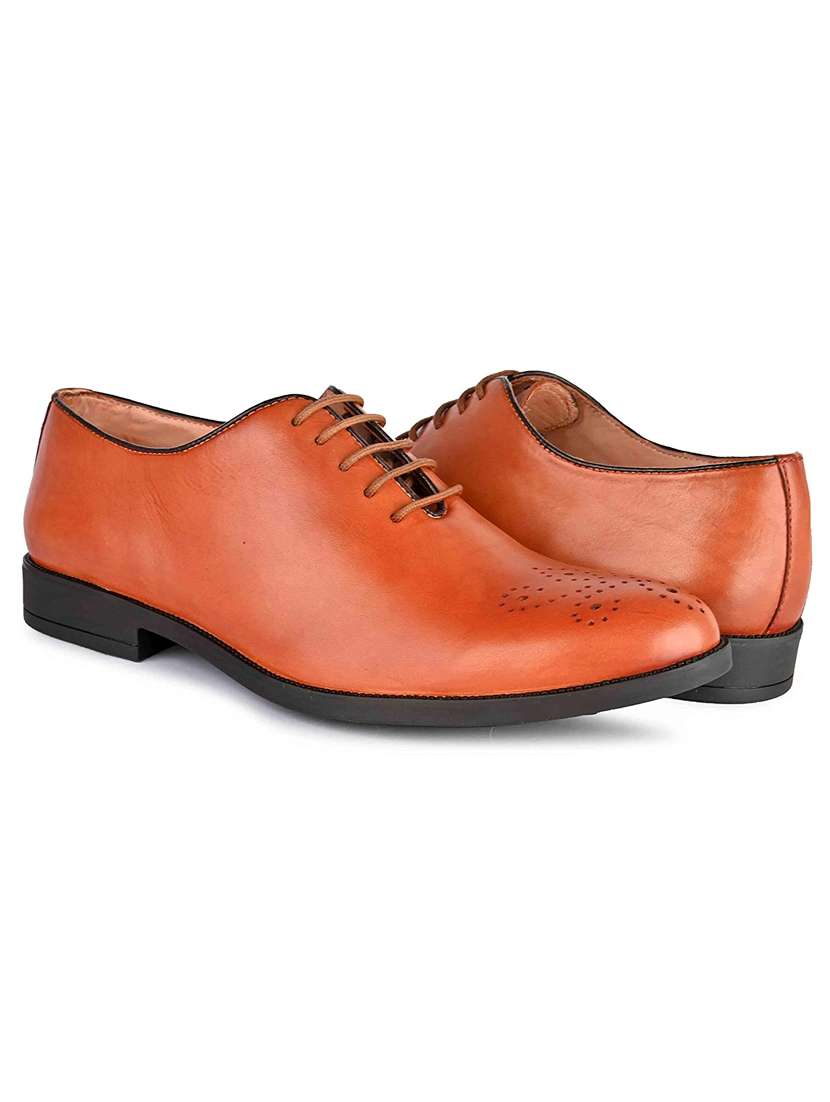 tan leather oxfords - 18213419 -  Standard Image - 5